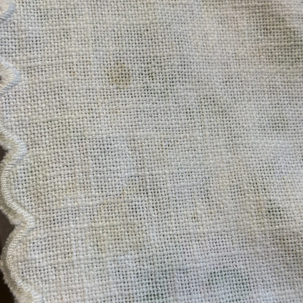 Cotton Linen table runner Vintage Floral Made in Austria Flowers 38‎ x 13.5